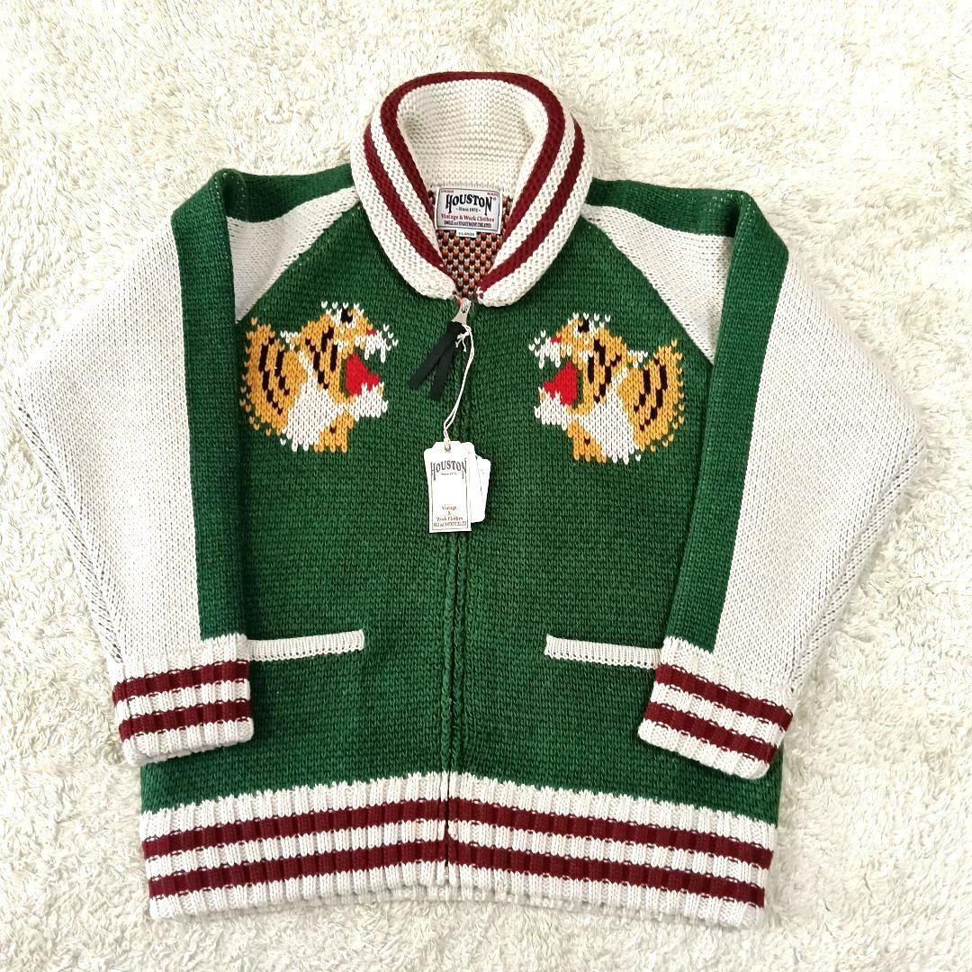 新品タグ付 HOUSTON カウチン ニット スカジャン スーベニア 22234