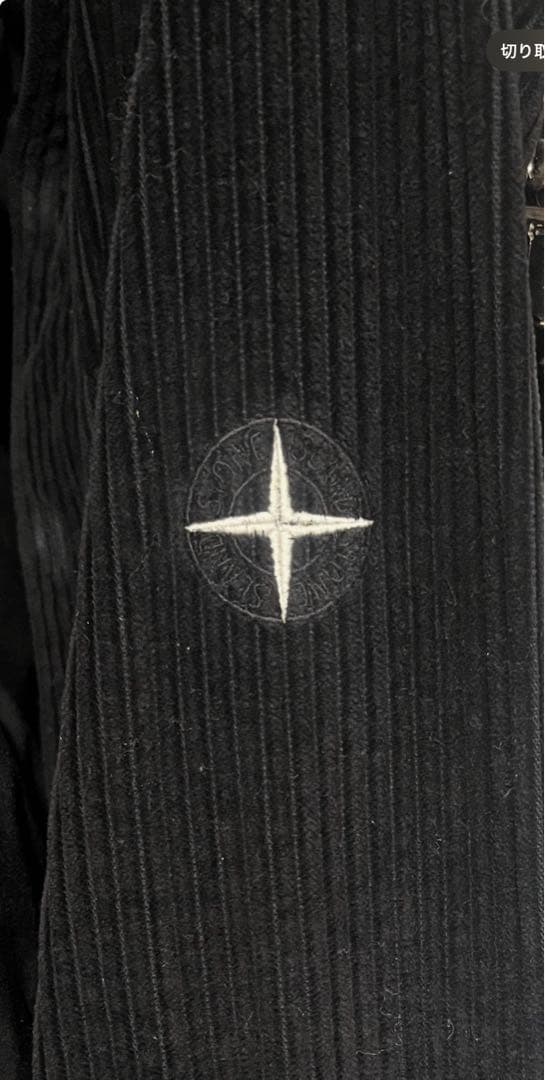 STONE  ブラックコーデュロイシャツ