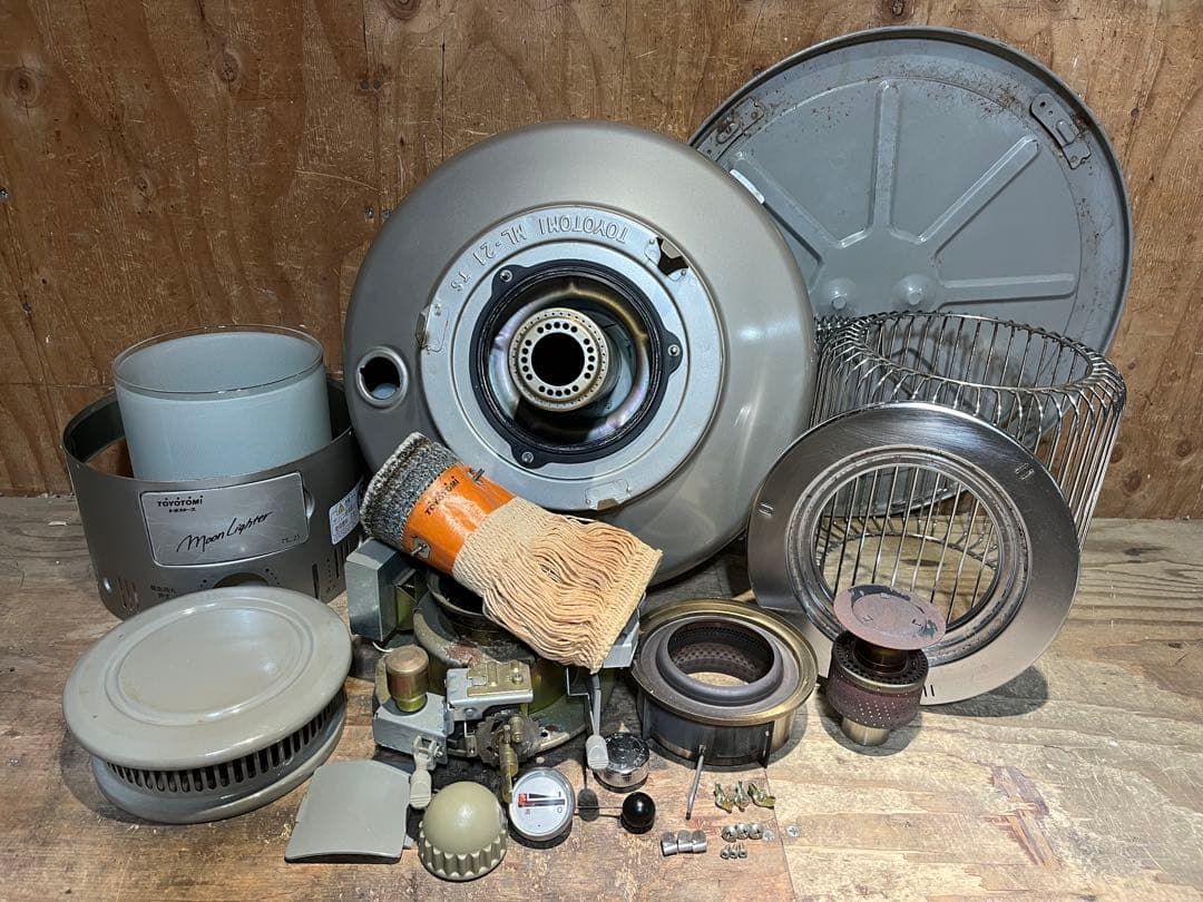 芯乾燥済 ムーンライター ML-21 石油ストーブ 分解メンテナンス済 03年製