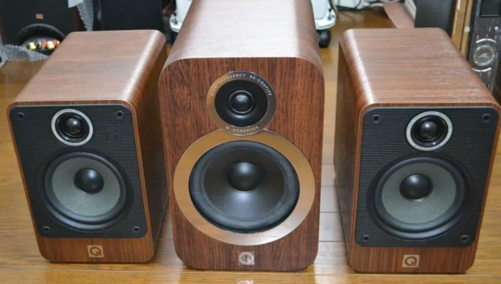 Q Acoustics 2020iペア＋センターSP3030iウッド調3台セット