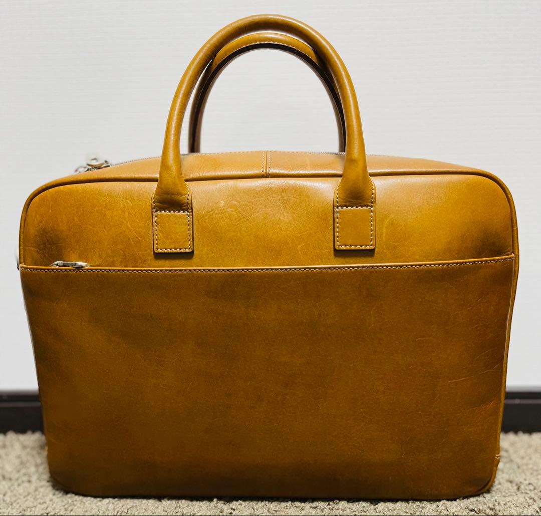 HERGOPOCH グレーズドレザー ブリーフケース ビジネスバッグ