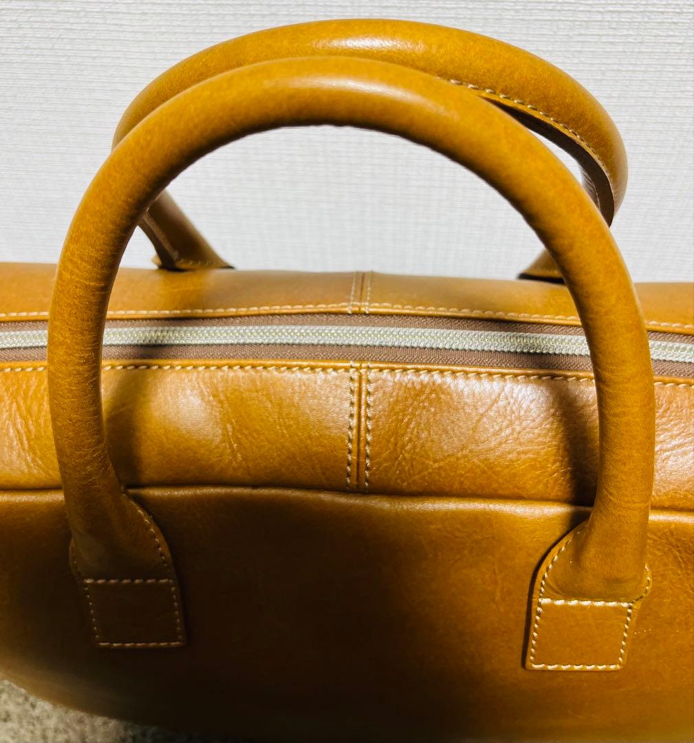 HERGOPOCH グレーズドレザー ブリーフケース ビジネスバッグ