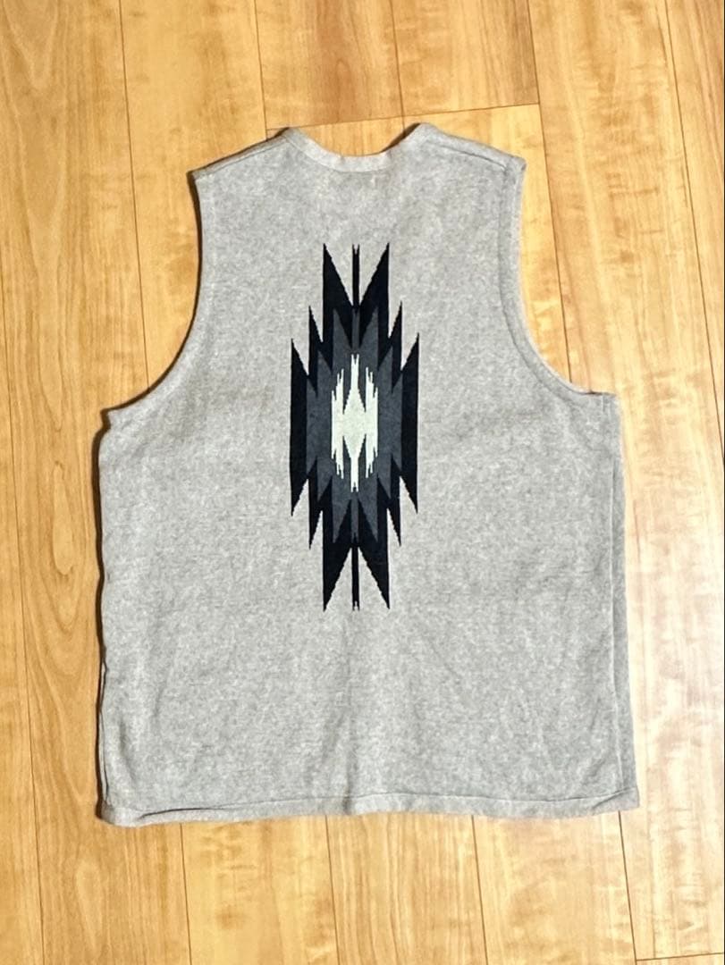 ラグベスト　ネイティブ柄　ベージュ　42