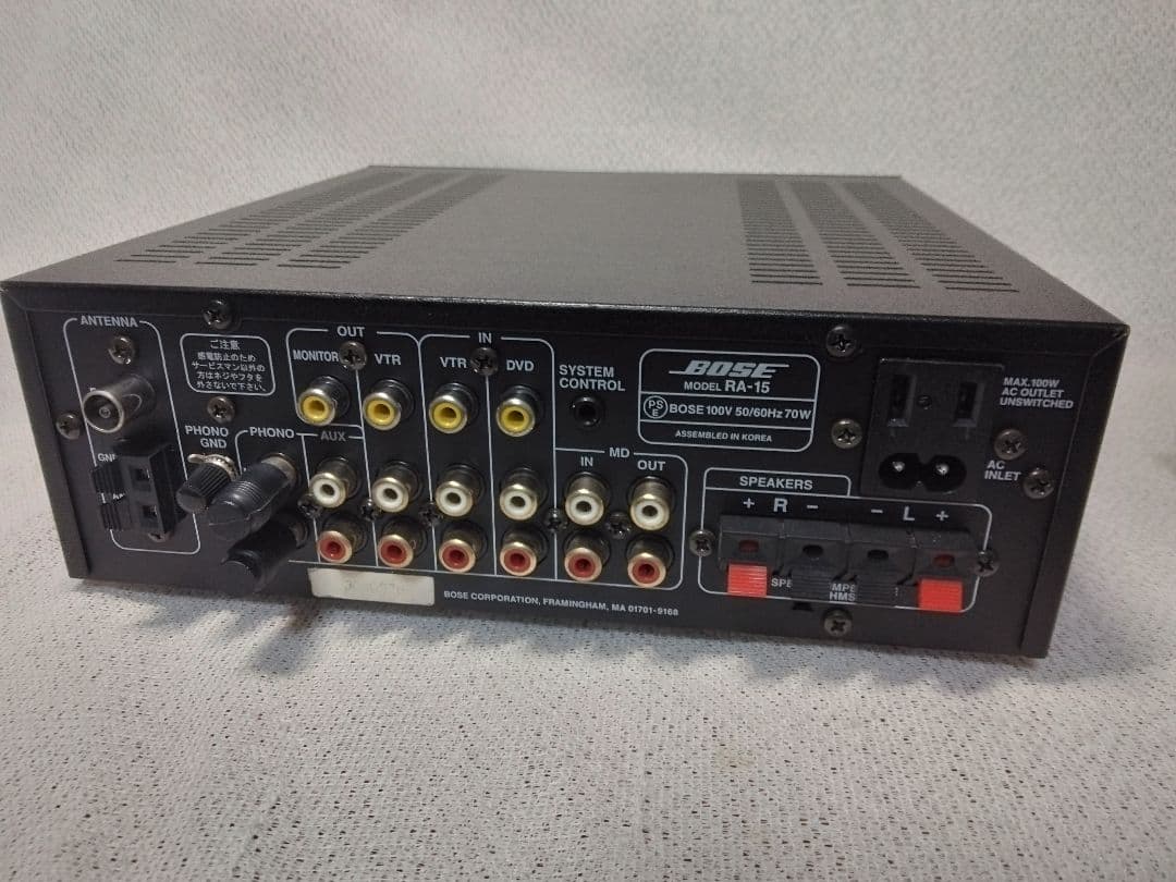 BOSE RA-15 プリメインアンプ　レシーバーアンプ　リモコン