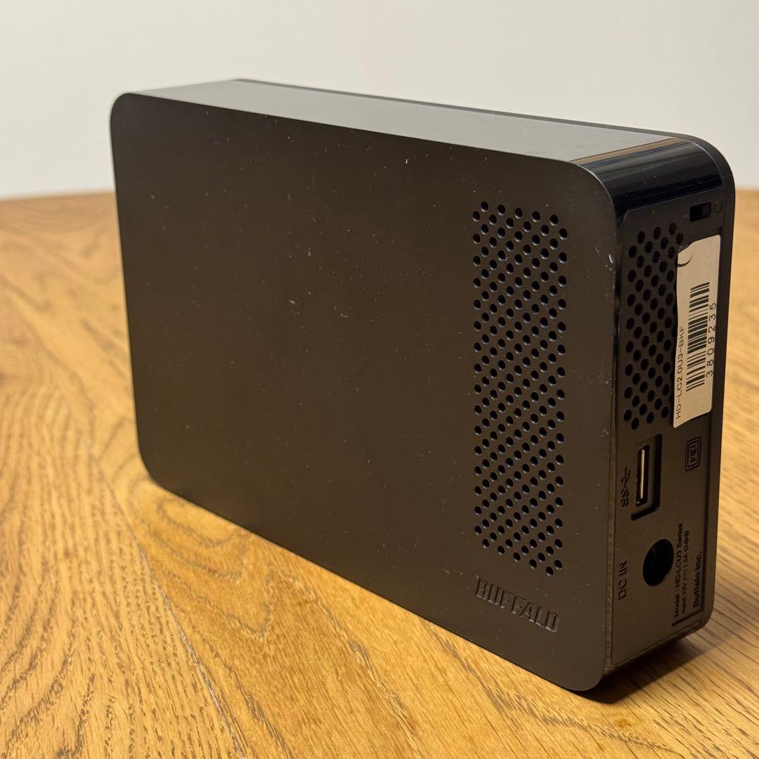 外付けハードディスク・ドライブ BUFFALO HD-LC2.0U3-BKF 2TB