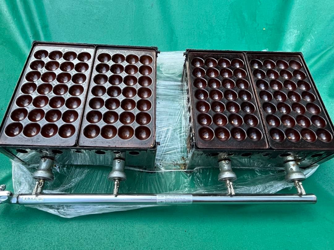 銅板　4枚 たこ焼き台 銅板 28穴×4 112穴