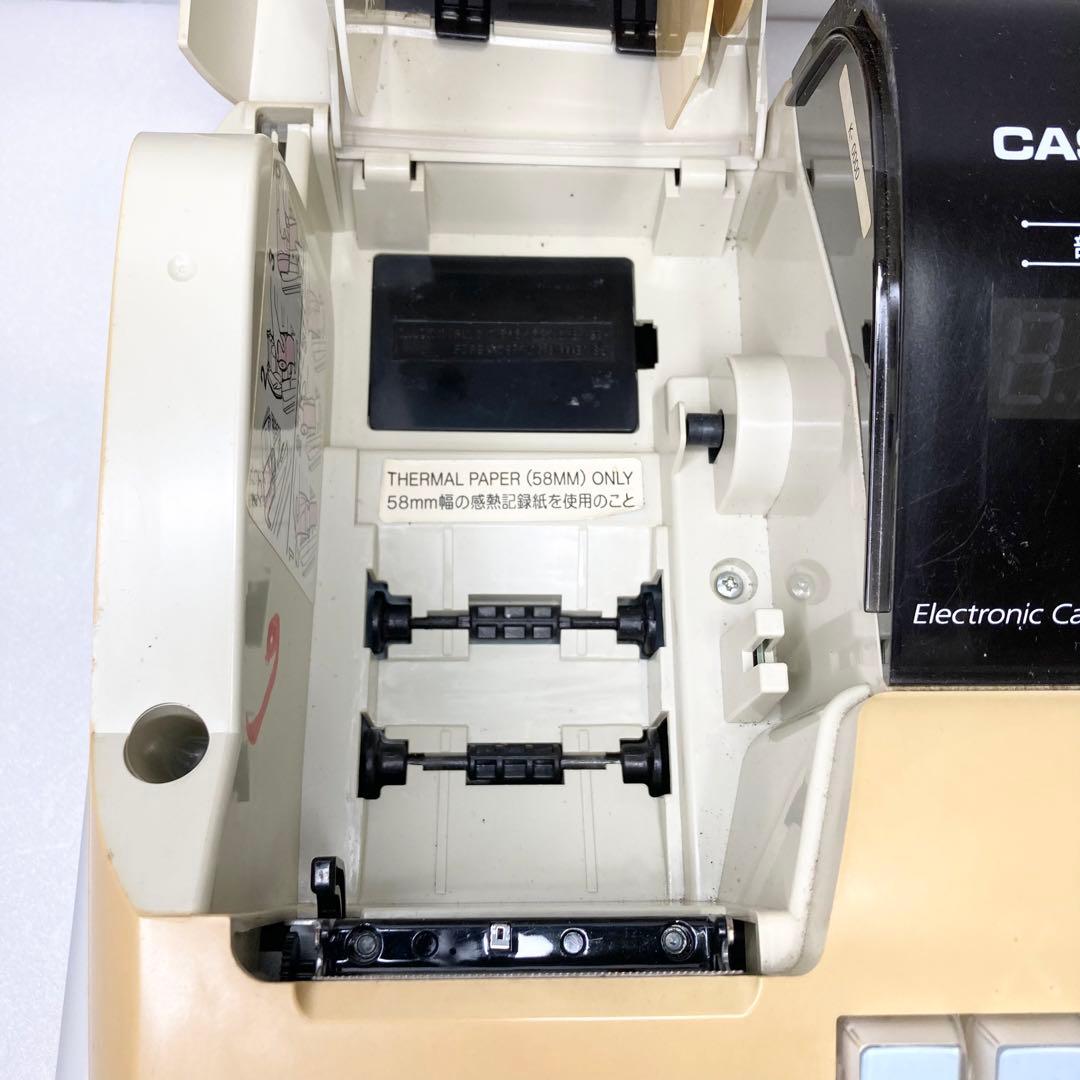CASIO レジスター TE-M80 動作良好 ロール紙付 鍵付
