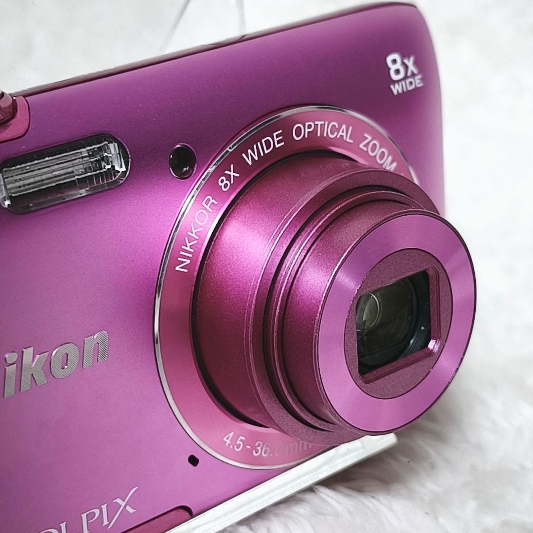 美品✨NIKON COOLPIX S3700 ピンク コンデジ デジカメ