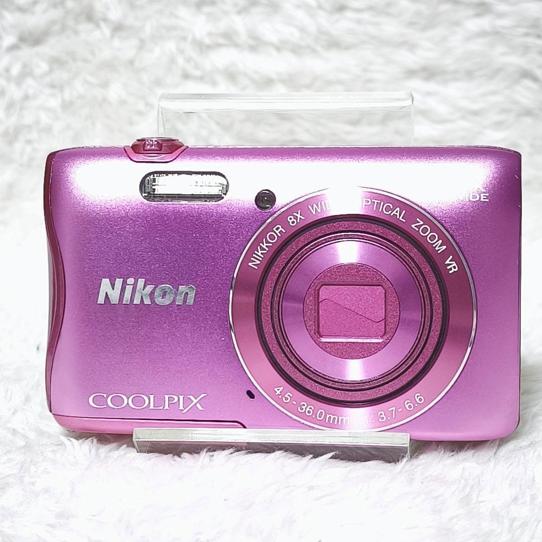 美品✨NIKON COOLPIX S3700 ピンク コンデジ デジカメ