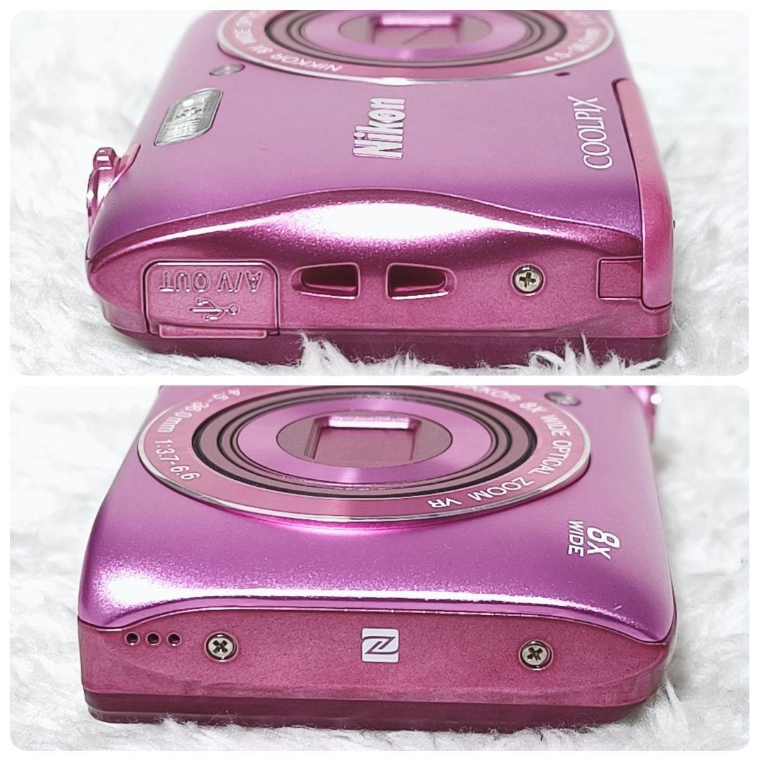 美品✨NIKON COOLPIX S3700 ピンク コンデジ デジカメ