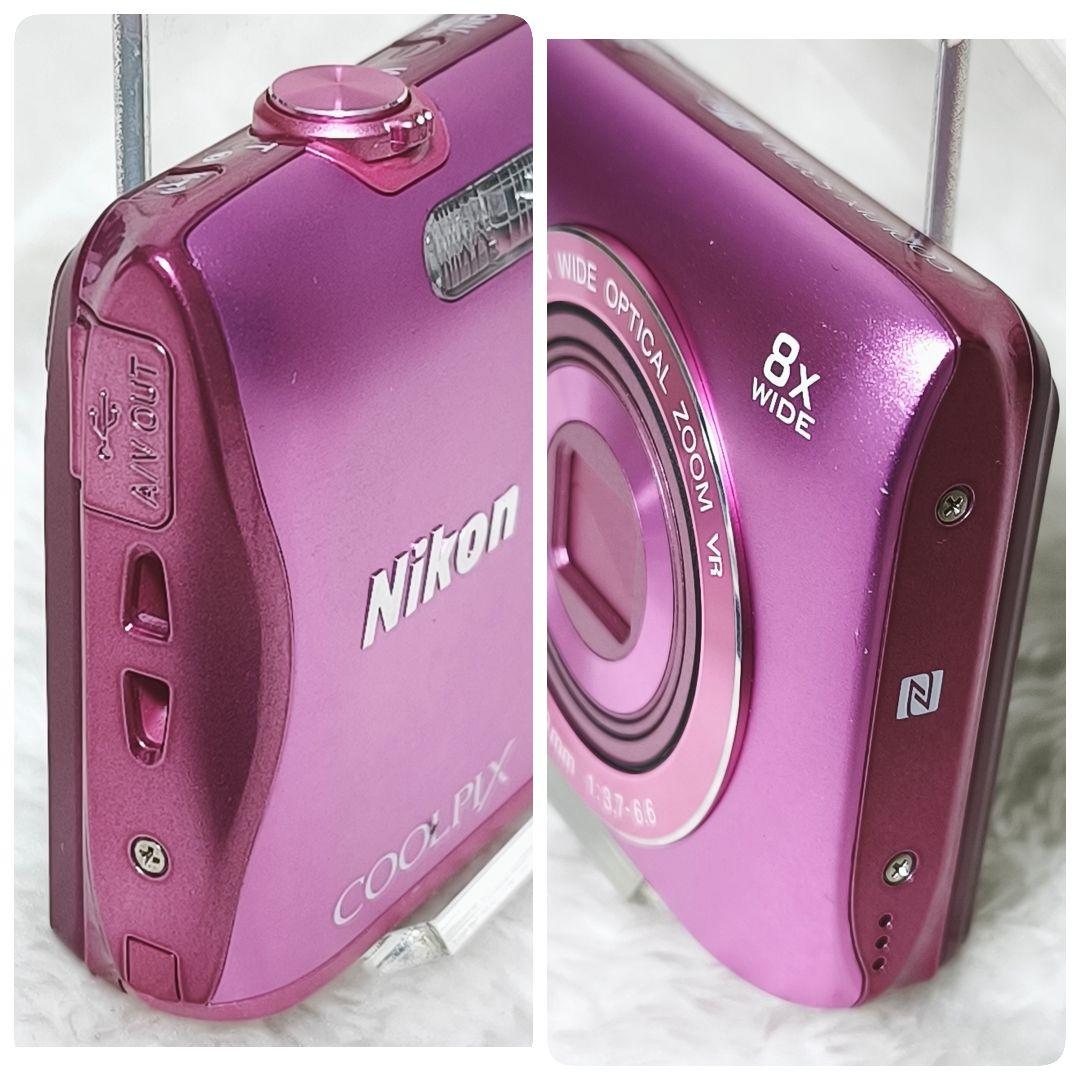 美品✨NIKON COOLPIX S3700 ピンク コンデジ デジカメ