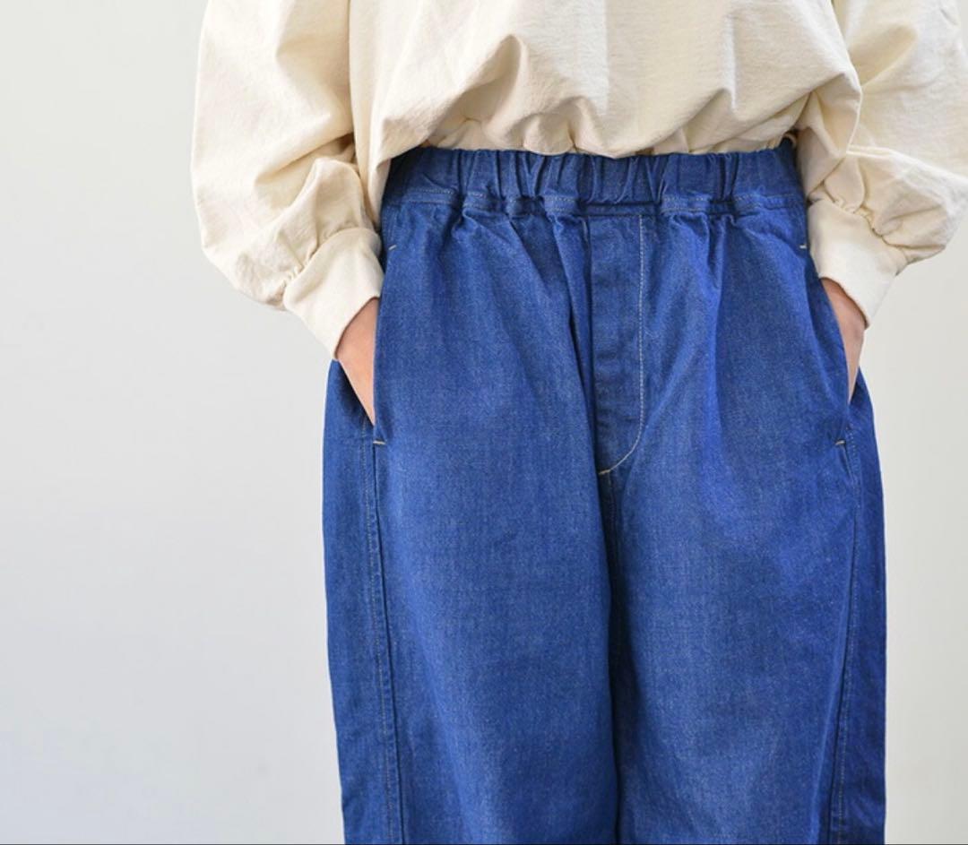 新品　LAITERIE レイトリー 甘織りデニム トロワパンツ