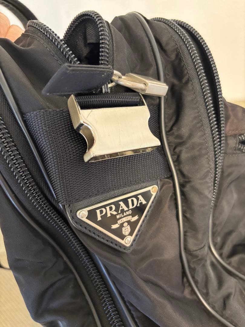 PRADA ブラック ボストンバッグ　ビジネスバッグ