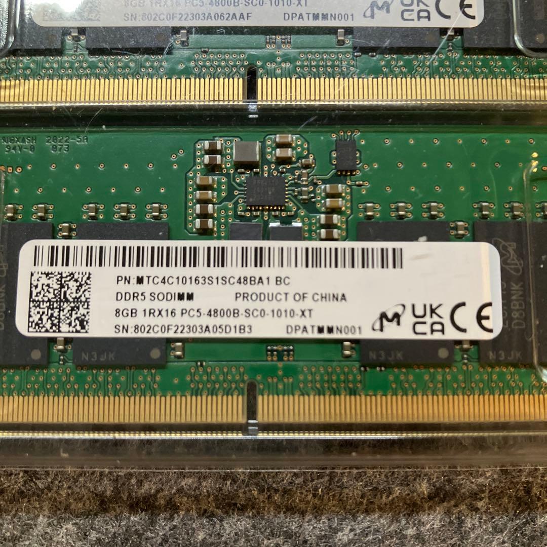 DDR5 SODIMM 8GB×2(16GB)PC5-4800 メモリ
