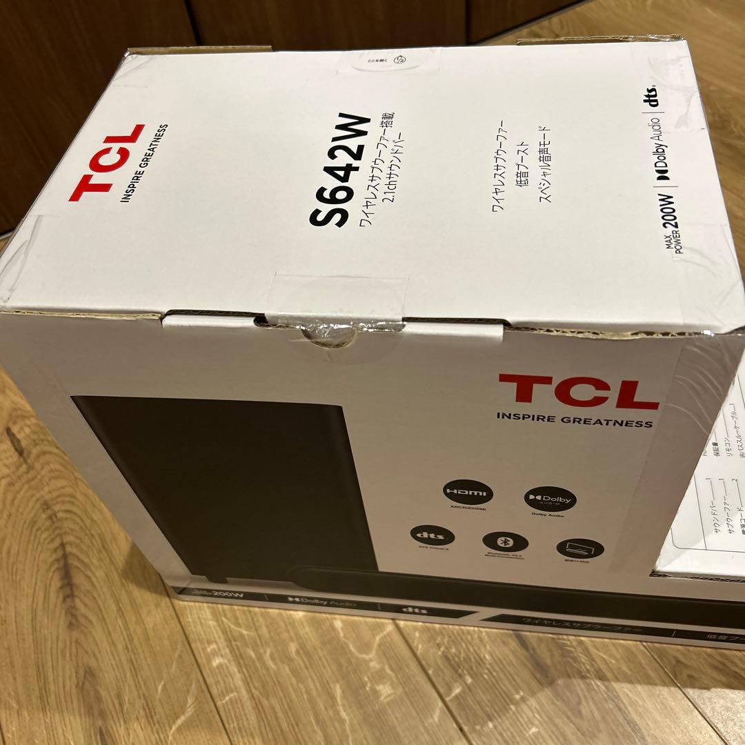 【新品】TCL S642W ワイヤレスサブウーファー搭載2.1chスピーカー