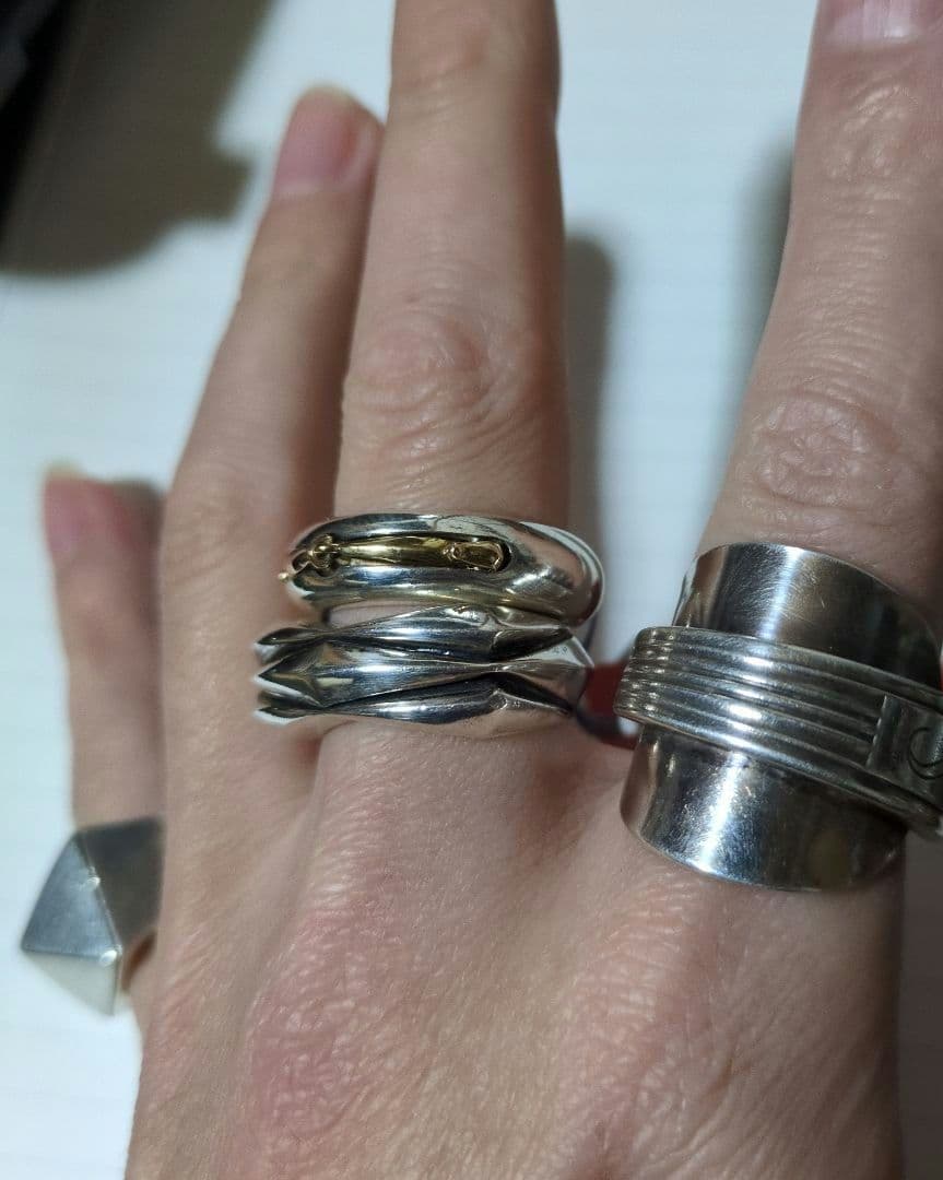 【K18使用】中古 M.A.R.S マーズ 20号 コンポジットリング 925