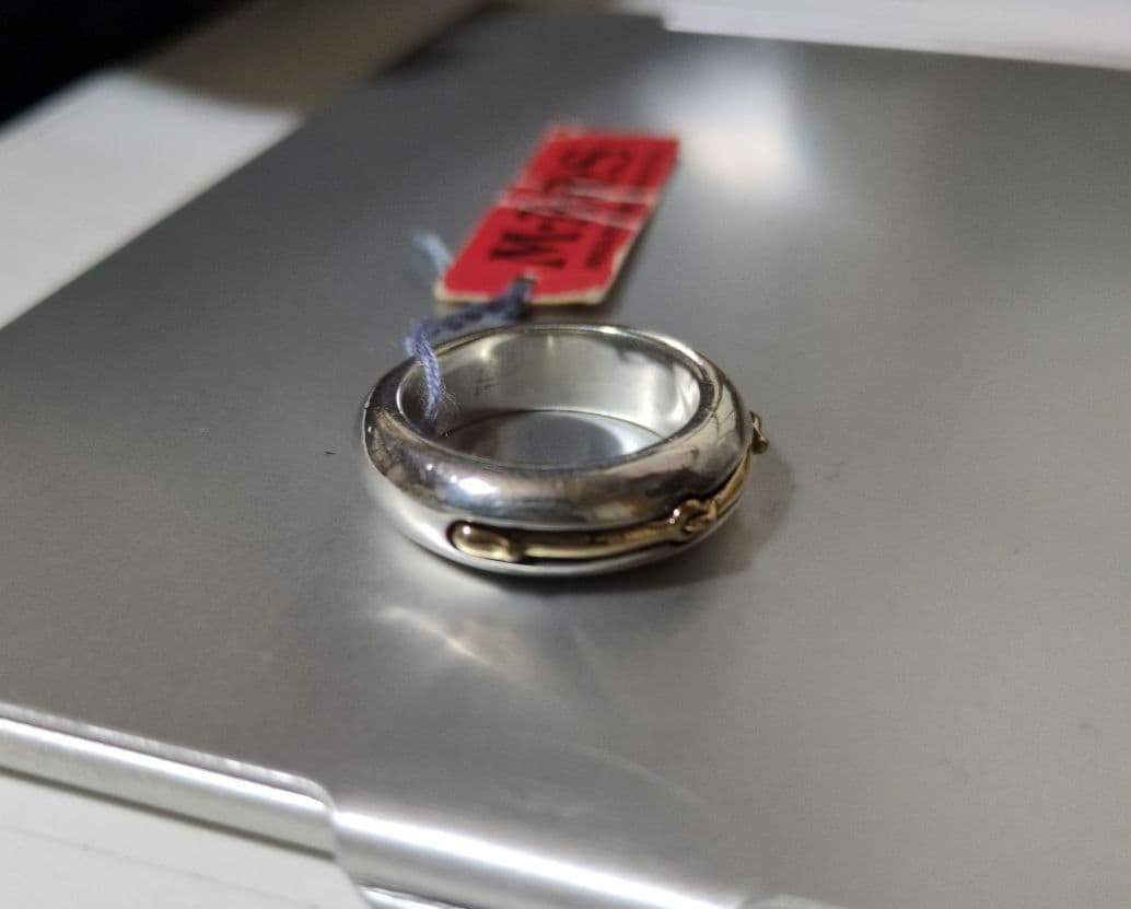 【K18使用】中古 M.A.R.S マーズ 20号 コンポジットリング 925