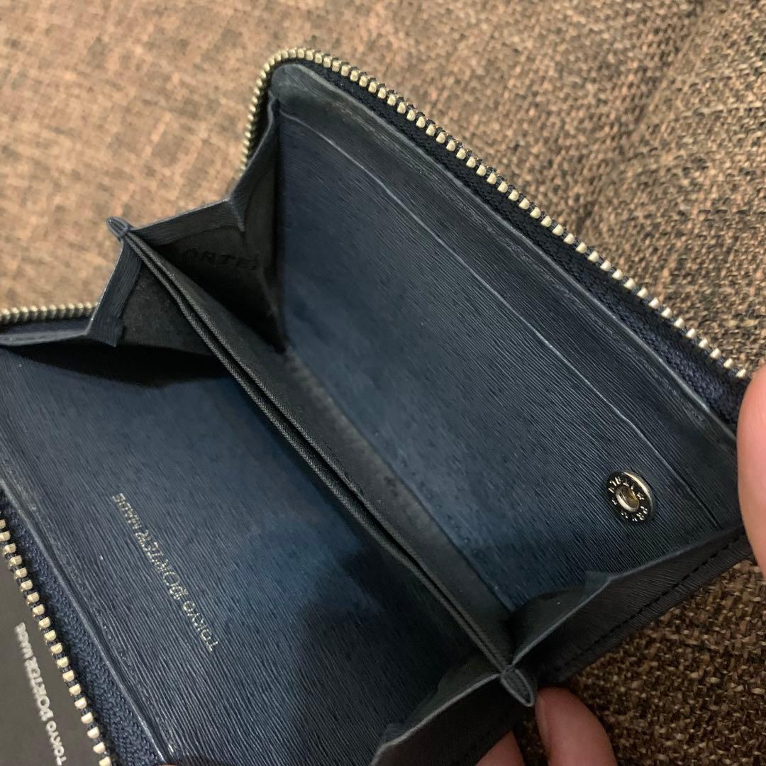 ポーター カレント &パスケース カードケース 紺色