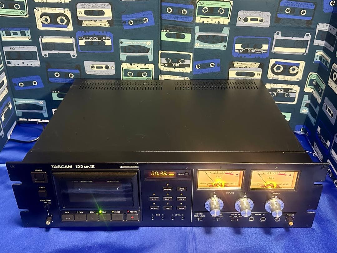 TASCAM プロ業務用高級3ヘッド3モータカセットデッキ 122MK3 動作品