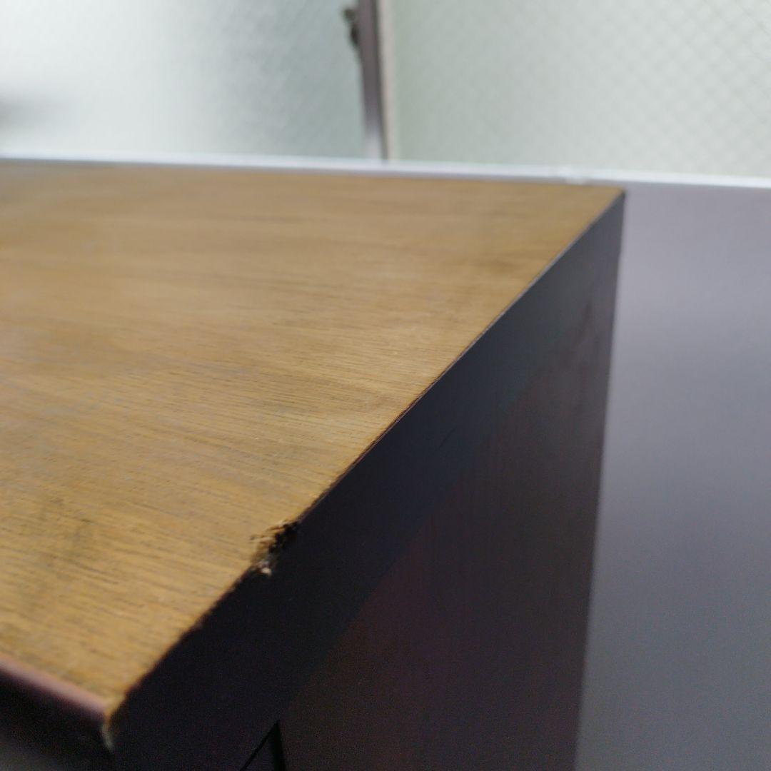 ダークブラウン本棚 ガラス扉付き 5段 書棚 飾棚