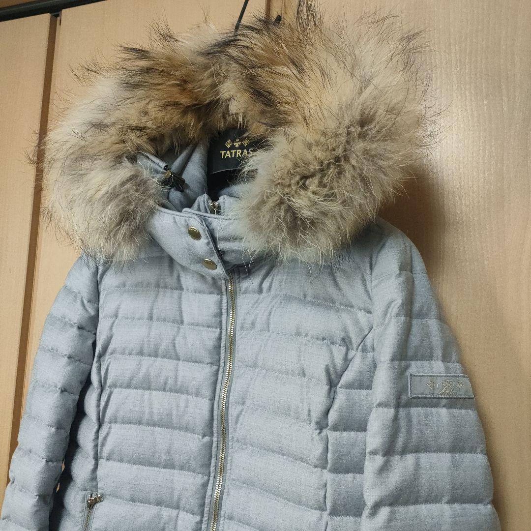 極美品✨タトラス PRIMULA　Rライン ウールシルク ダウンジャケットグレー