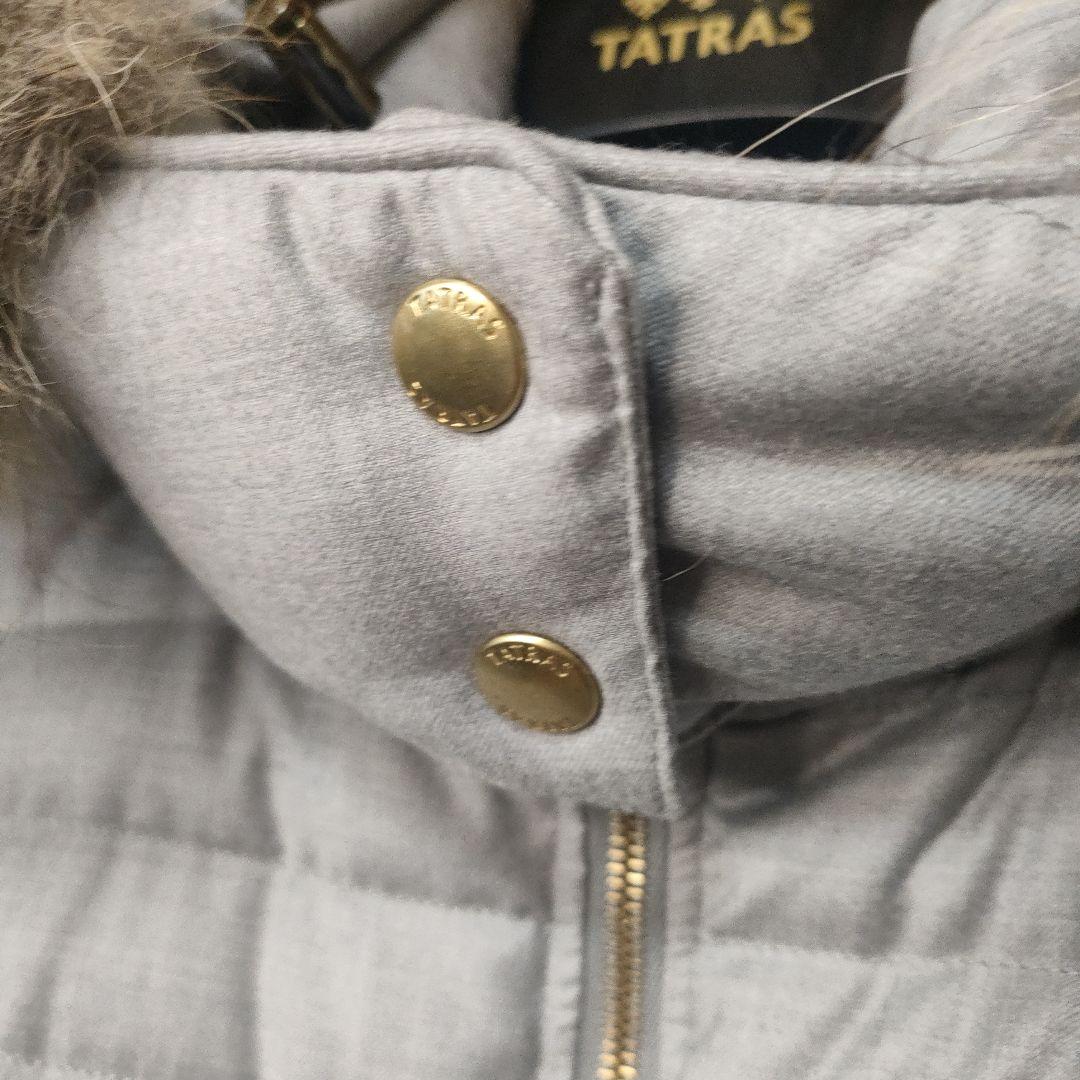 極美品✨タトラス PRIMULA　Rライン ウールシルク ダウンジャケットグレー