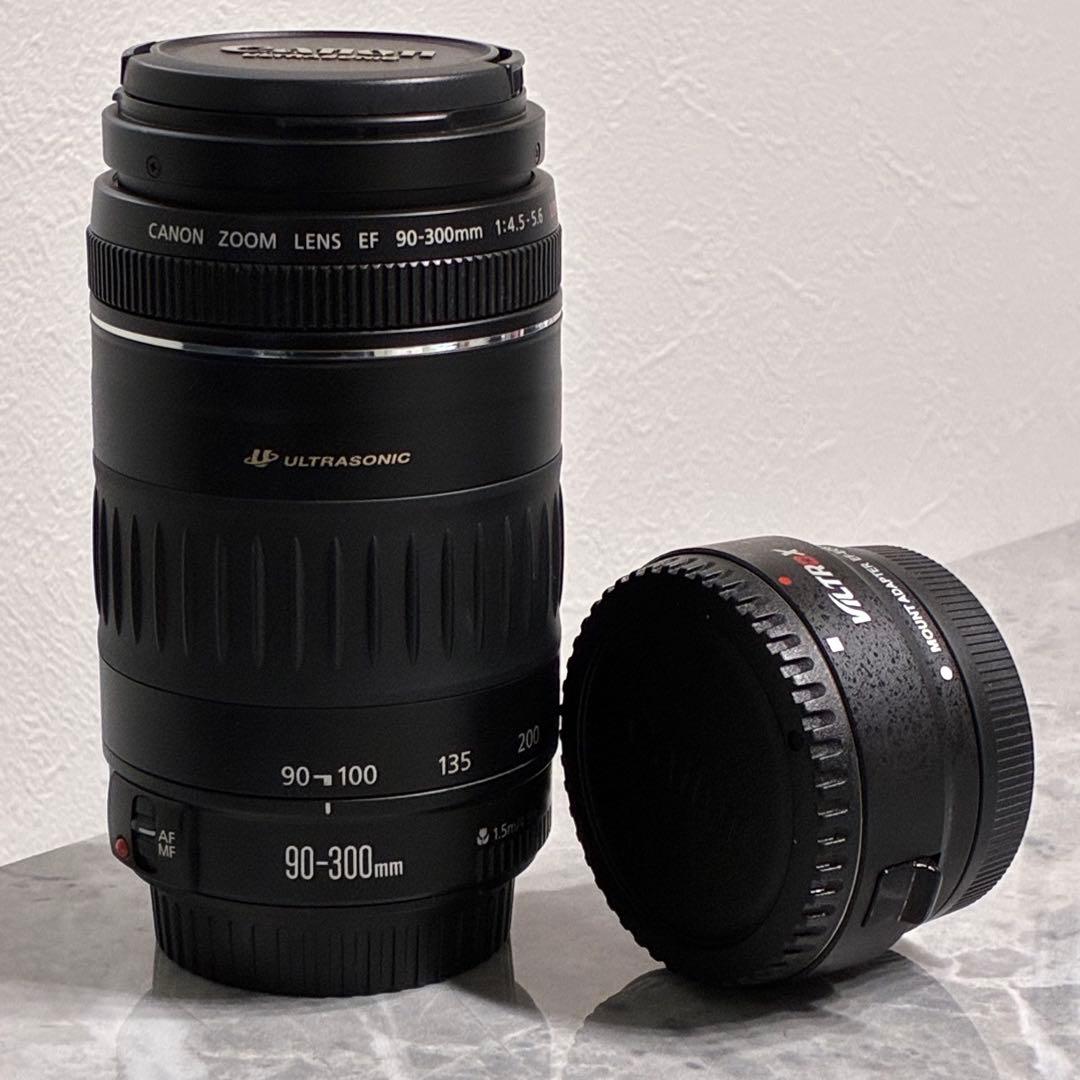⭐️美品⭐️Canon EF 90-300mm & EF-EOS M アダプター