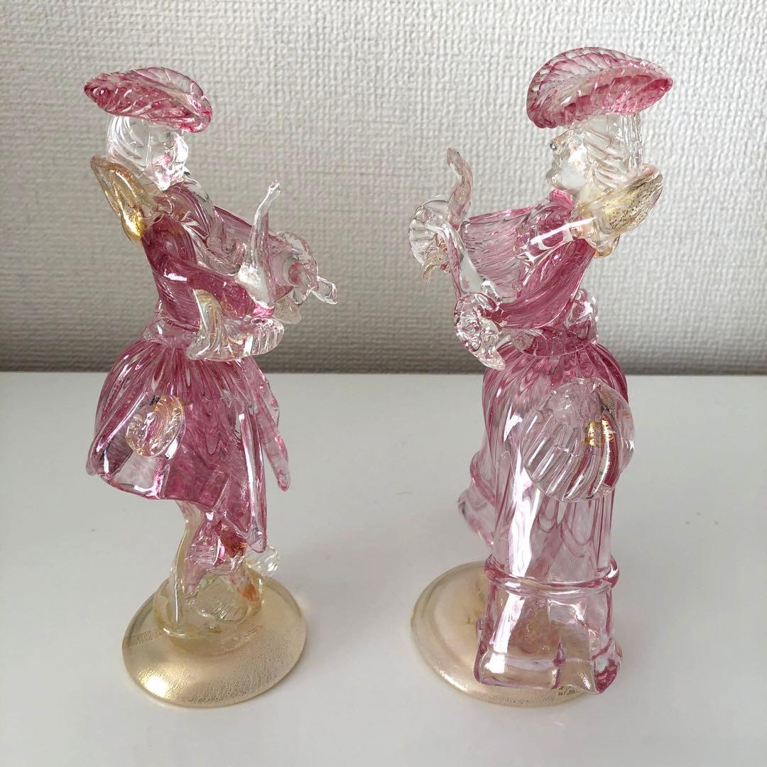 ベネチアンガラス人形　ペア