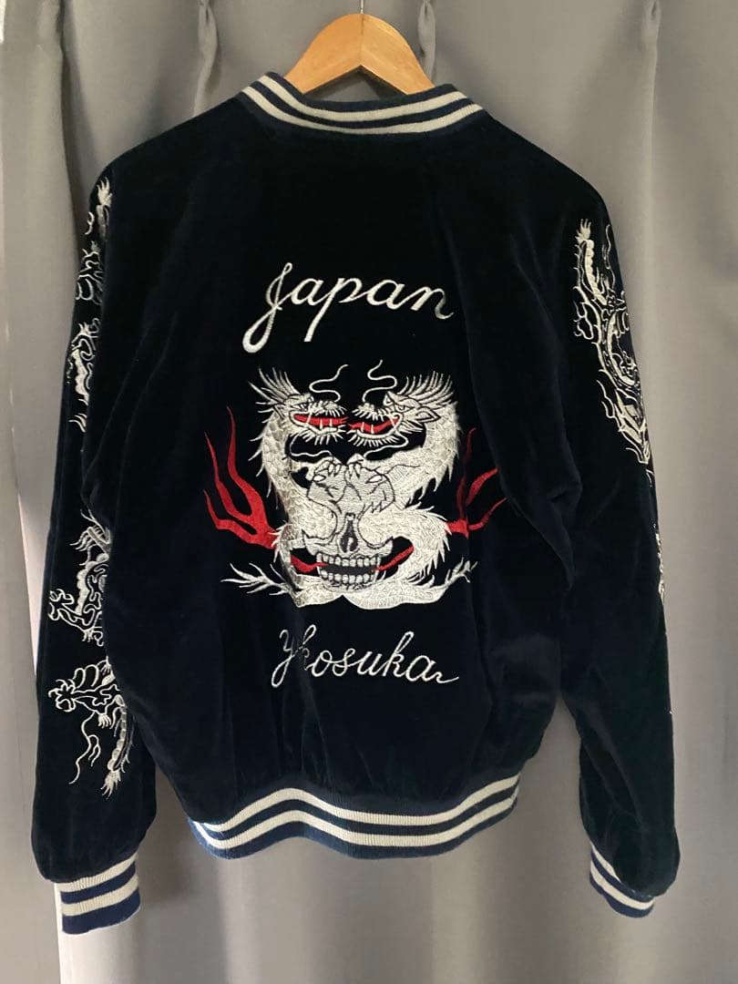 【最終値下げ】JUNGLE STORM ベロアスカジャン　Lサイズ