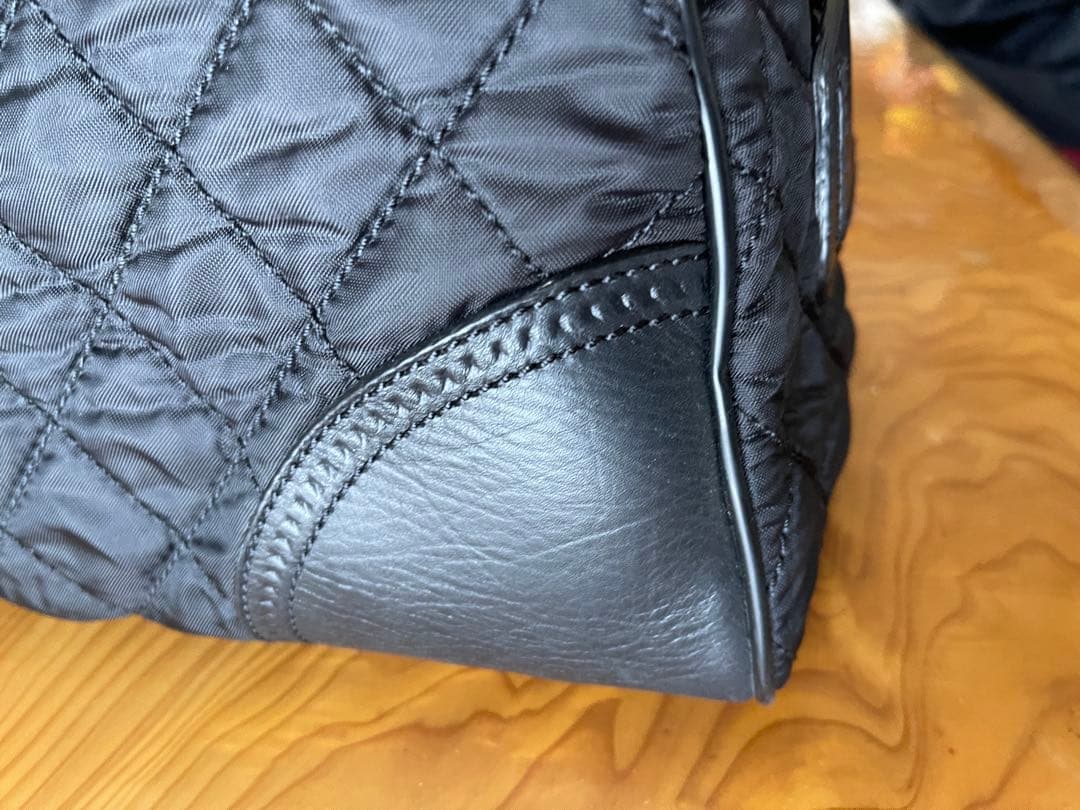 シャネル ボストンバッグ　パリ ニューヨークライン ブラック