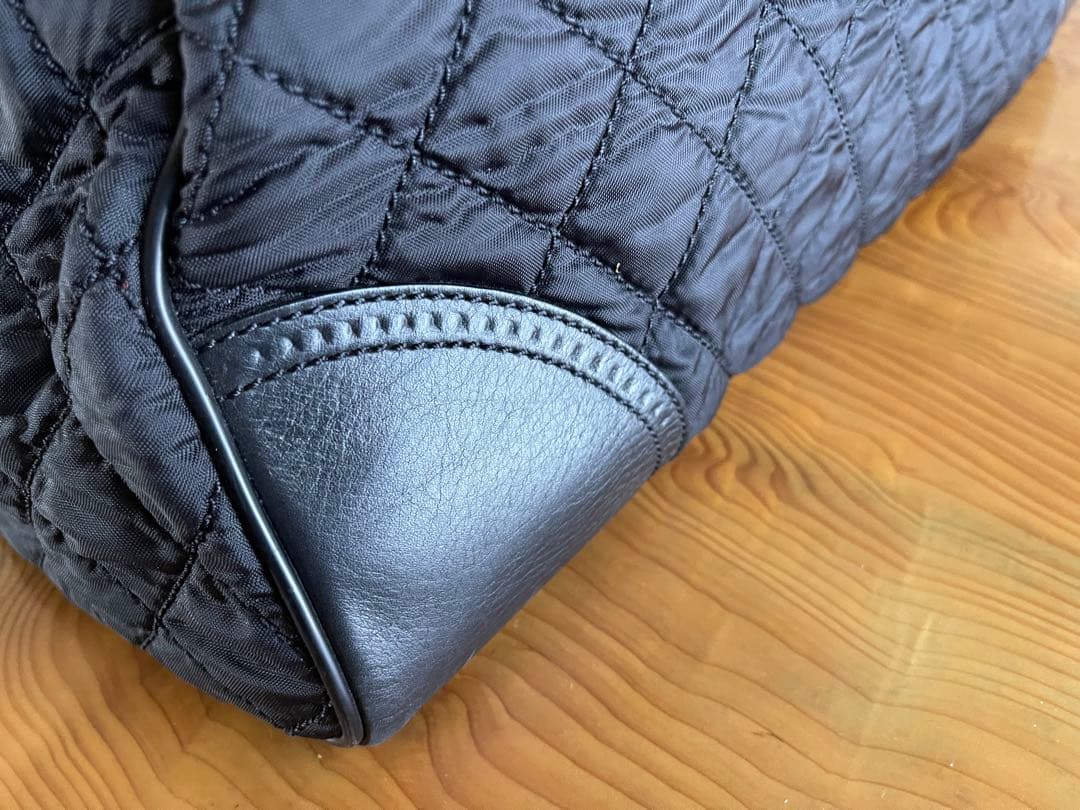 シャネル ボストンバッグ　パリ ニューヨークライン ブラック