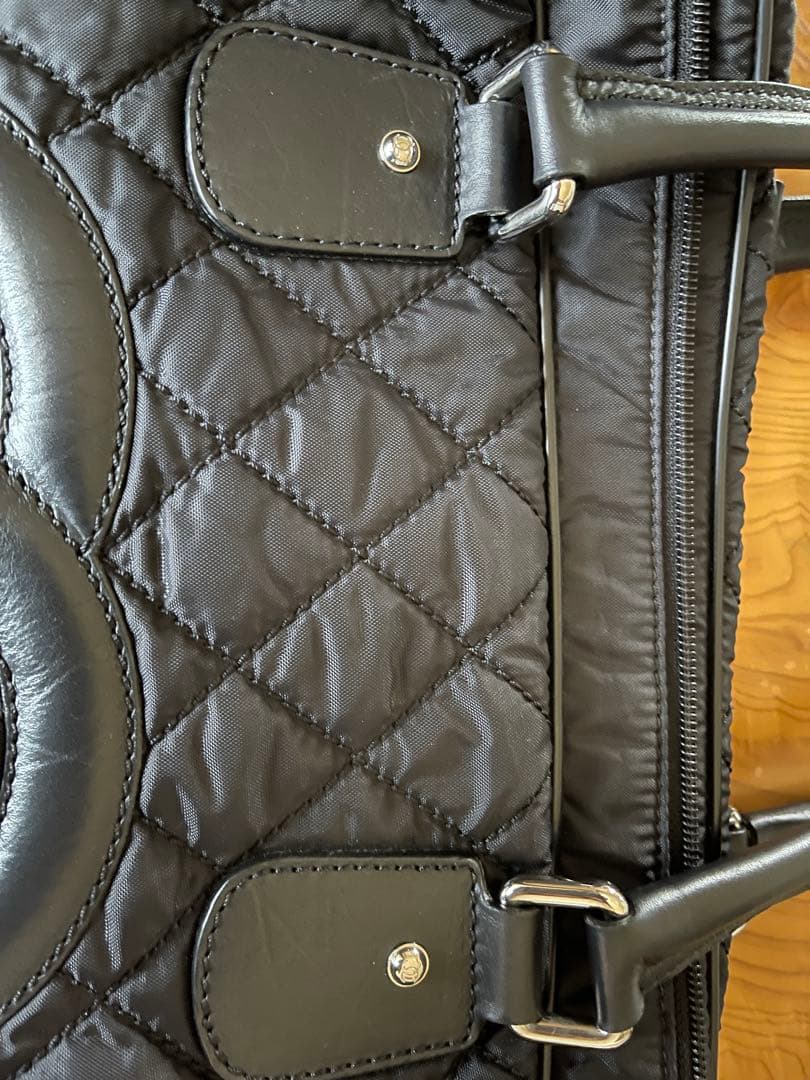 シャネル ボストンバッグ　パリ ニューヨークライン ブラック