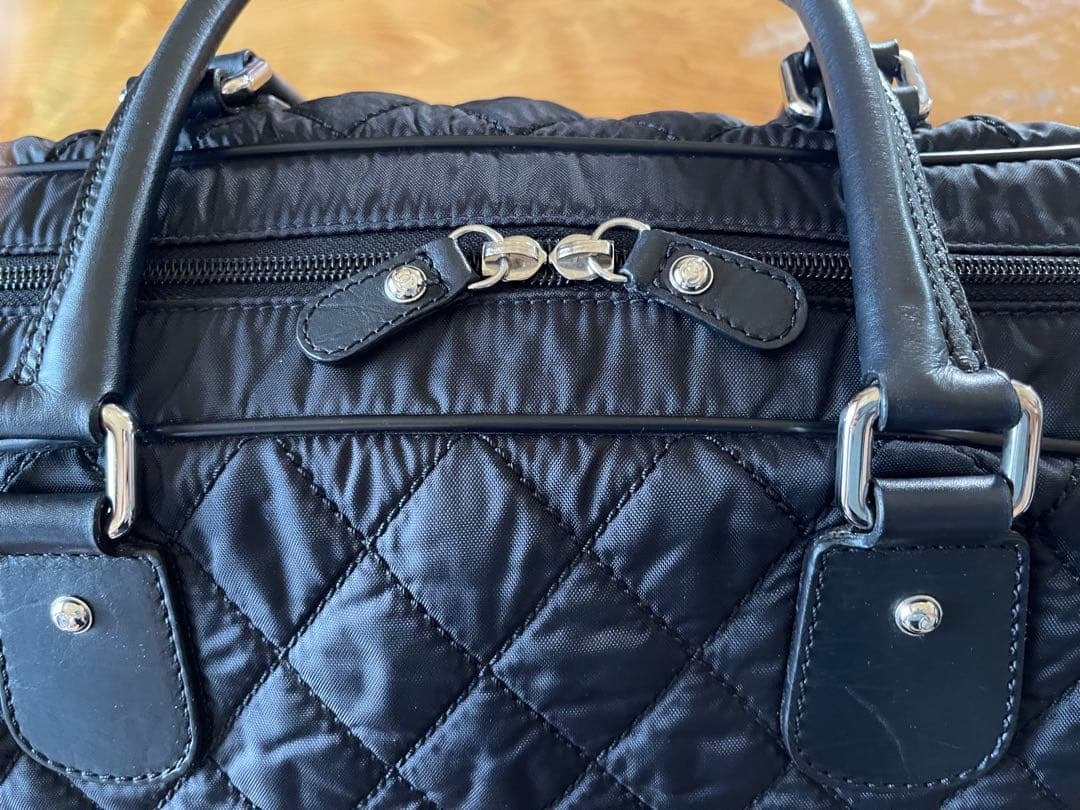 シャネル ボストンバッグ　パリ ニューヨークライン ブラック