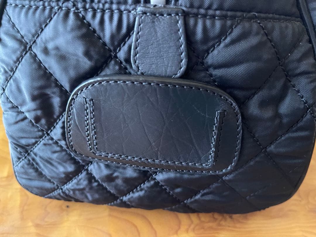 シャネル ボストンバッグ　パリ ニューヨークライン ブラック