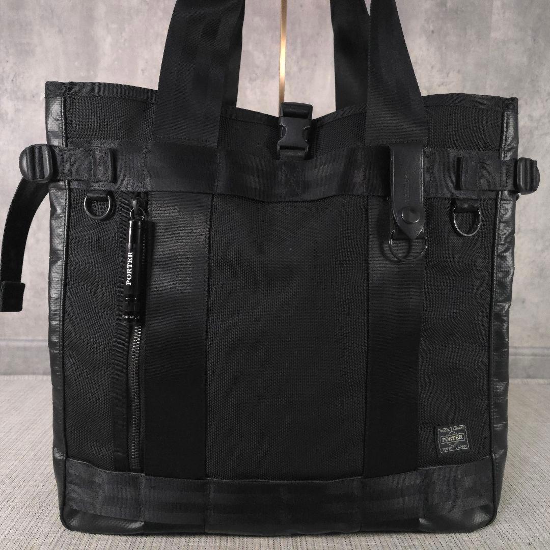 極美品　PORTER　ポーター　ヒート　トートバッグ　ハンドバッグ　肩掛け