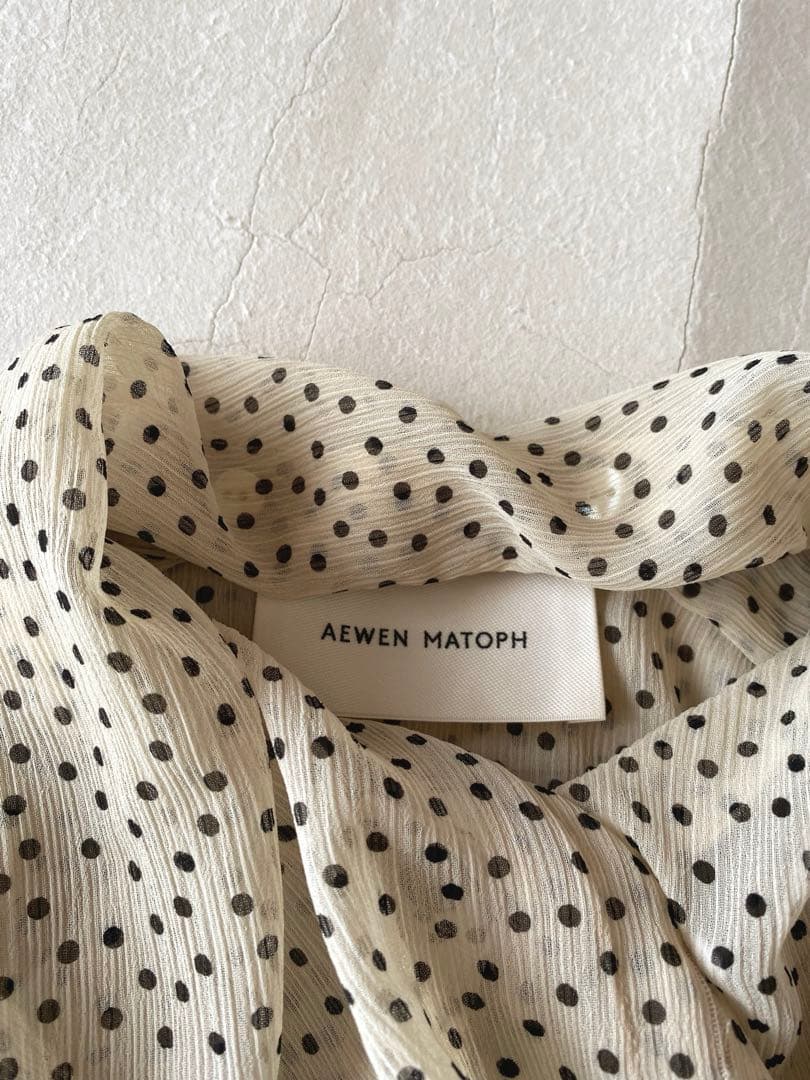 ユナイテッドアローズ AEWEN MATOPH 2wayボウタイシフォンブラウス