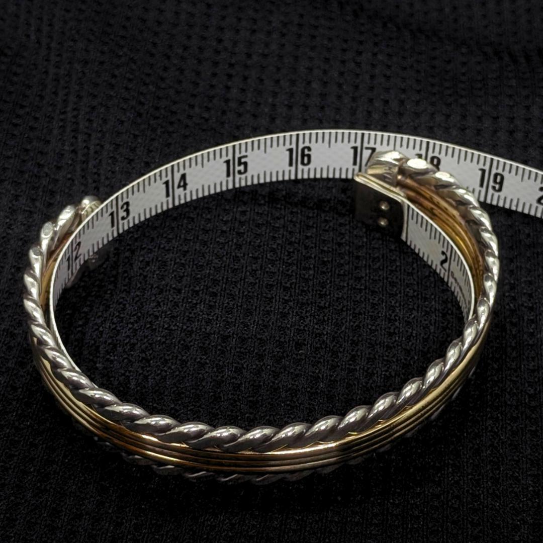 【美品】Navajo Tahe バングル／12K GF×SV925／迅速発送