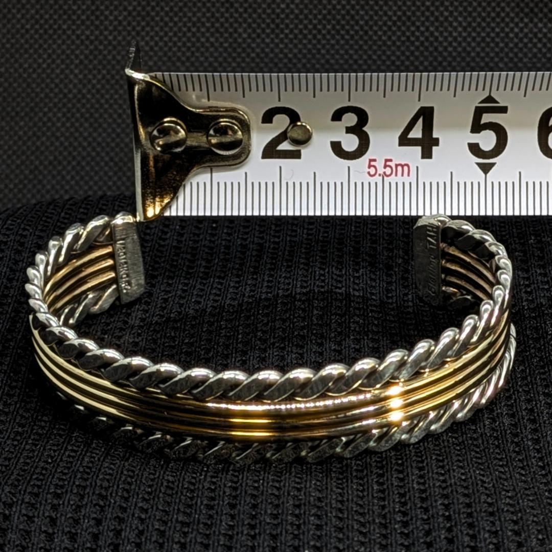 【美品】Navajo Tahe バングル／12K GF×SV925／迅速発送