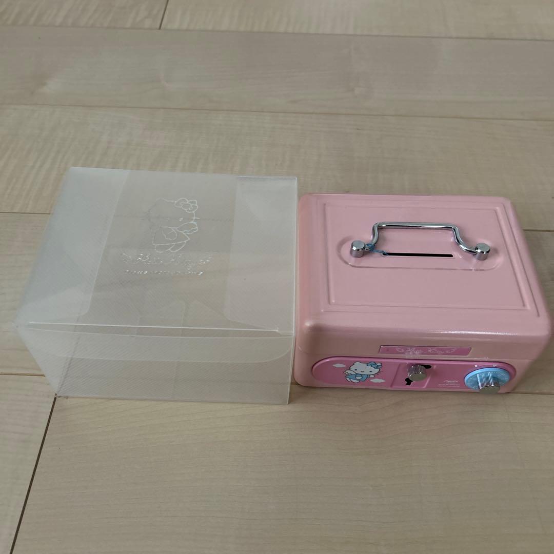 ハローキティ 希少 鍵付き金庫 手提げ金庫 ピンク 1999年 新品未使用