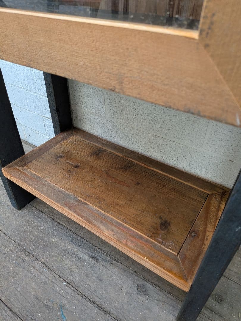 古材かざり棚　グレー