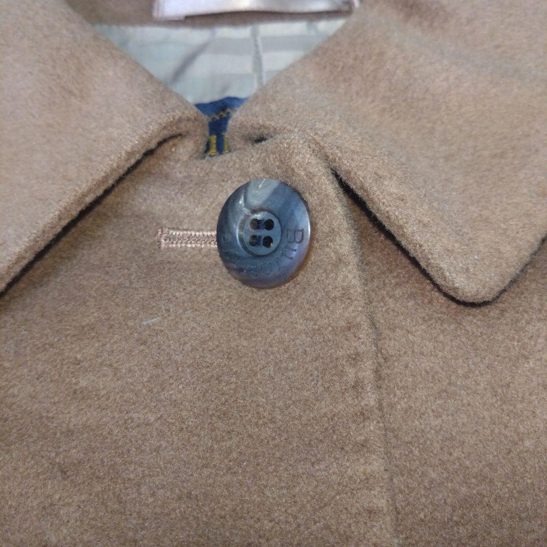 希少 高級バーバリー ロングコート カシミヤ混 レディース 　7