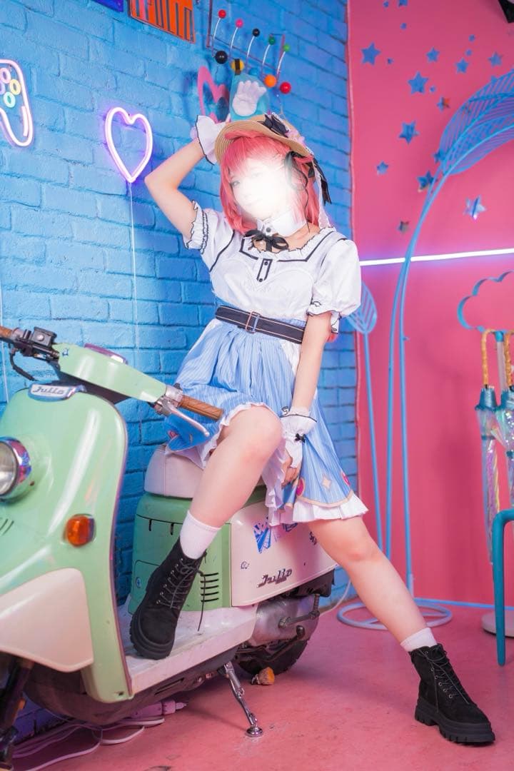 ホロライブ さくらみこ デート服 コスプレ衣装ウィッグ2種類付き