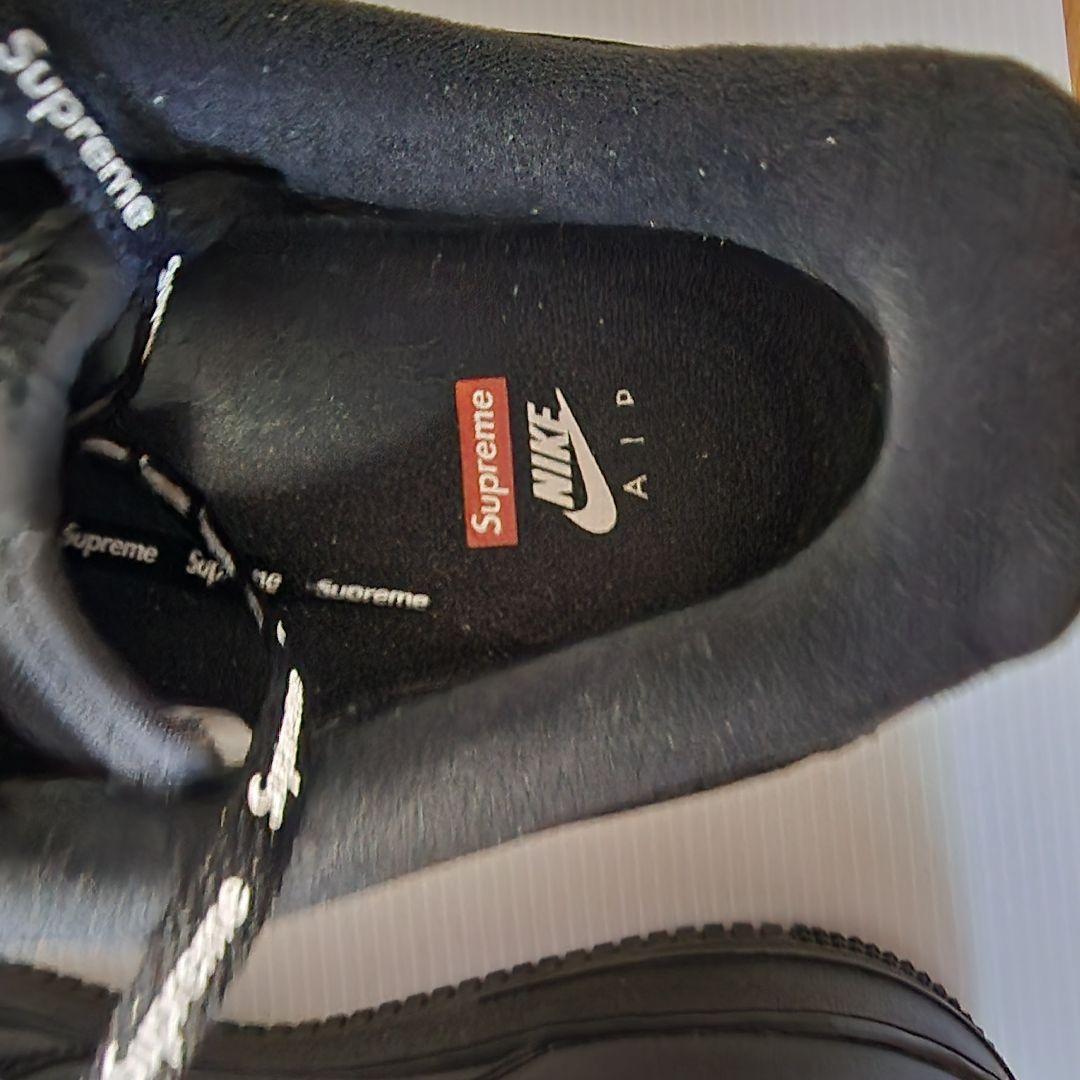 ナイキ　エアフォース1 Supreme ブラック　28.5cm