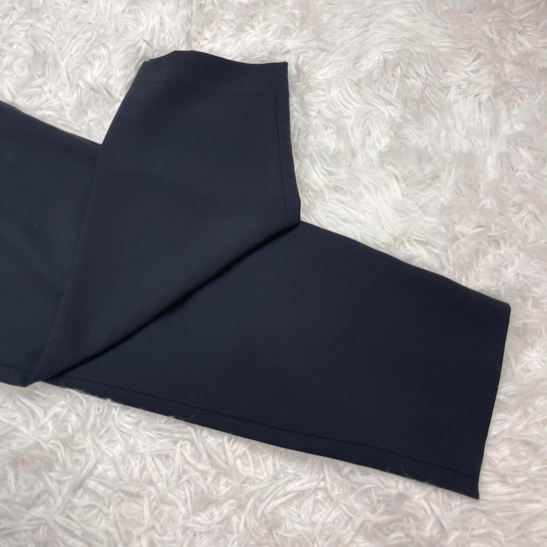 未使用級✨近年モデル✨23区✨ノーカラーパンツスーツ✨大きいサイズ✨シングル✨紺