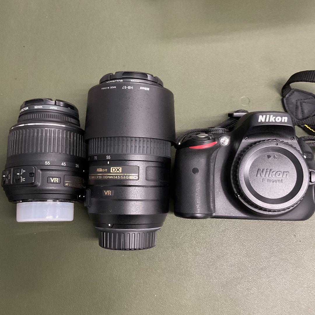 Y539 Nikon D5100 デジタル一眼レフ　カメラ&レンズセット