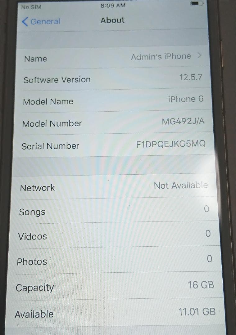 docomo iPhone 6 ゴールド - 極上状態 92% バッテリー