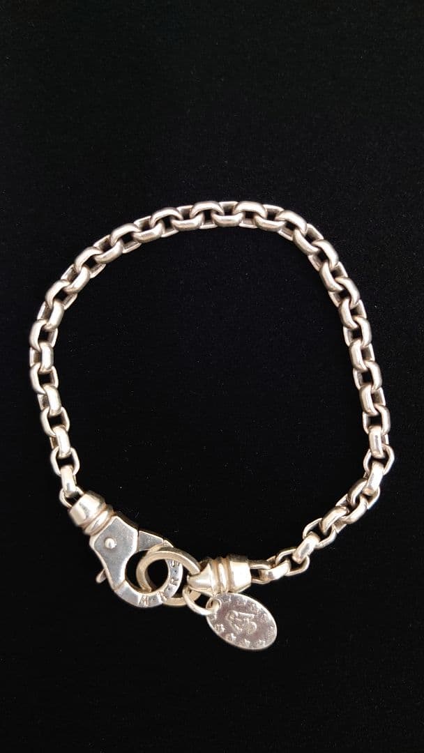 MARS　シルバー チェーンブレスレット カラビナ型