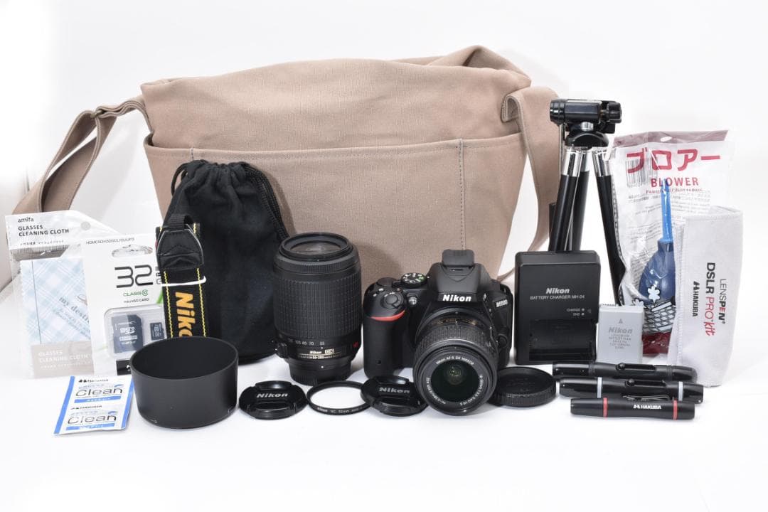 ✨フルセット✨Nikon D5500 ダブルレンズ カメラバッグ付き スマホ転送