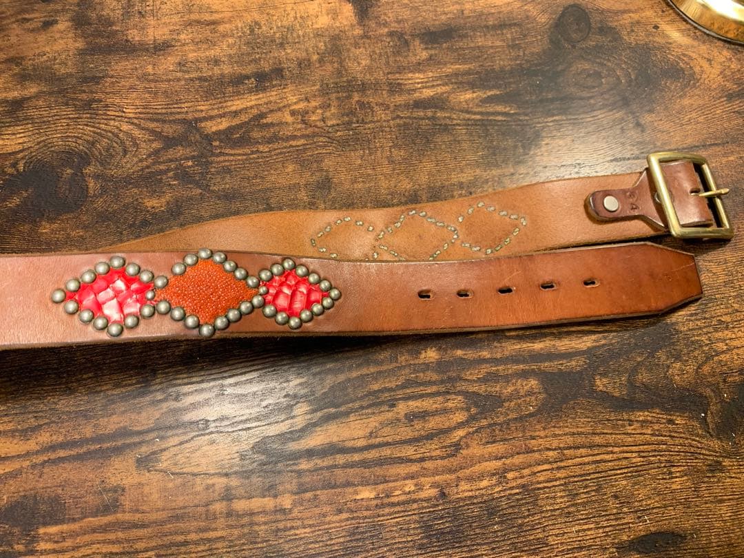 新品　HTC スタッズベルト　スタンダードカリフォルニア　vintage 34