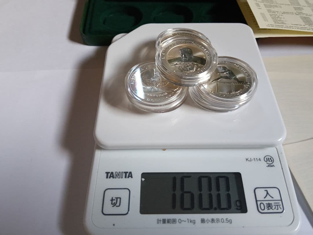 オーストラリアオリンピック功績者 王立造幣局発行 純銀.999 総重量 160g